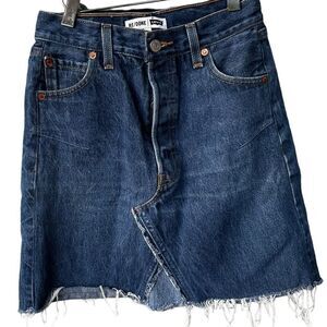 Re/Done x Levi’s High Rise Denim Skirt 25